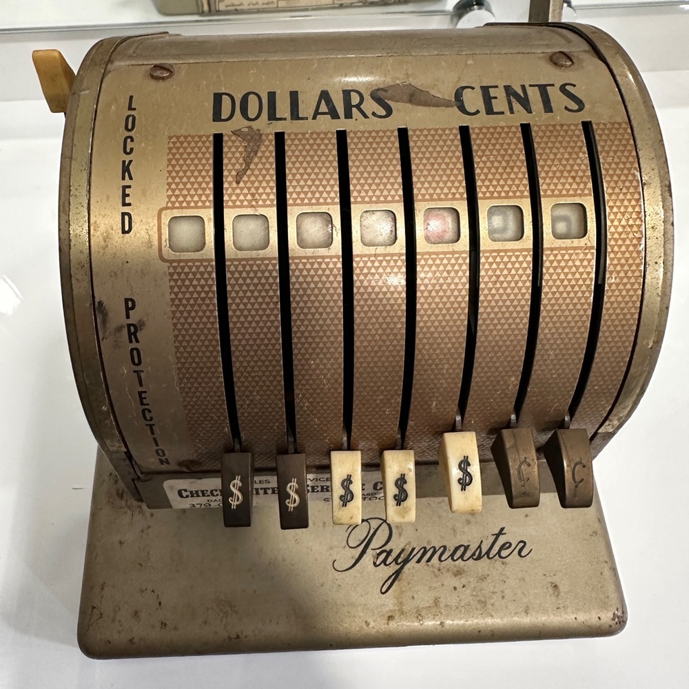 Vintage Paymaster Machine